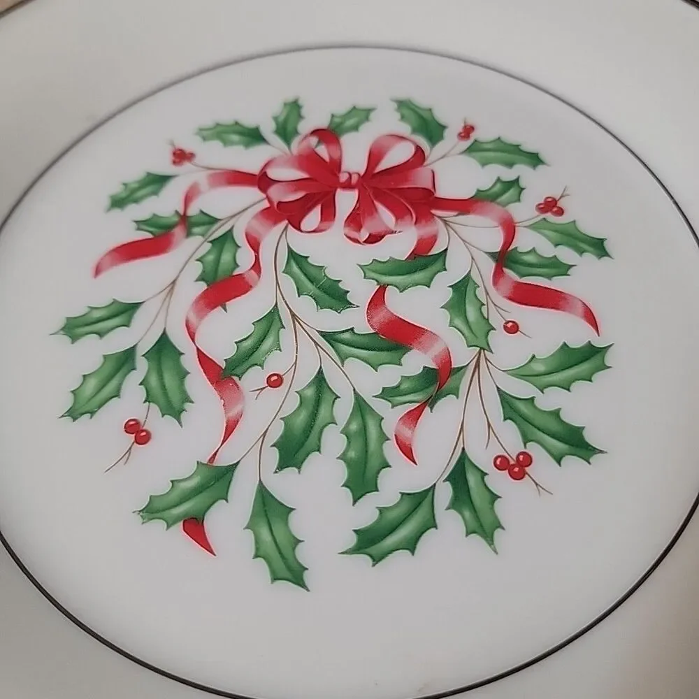 Lenox Holiday Platinum  Accent Salad Plate Excellent Condition
